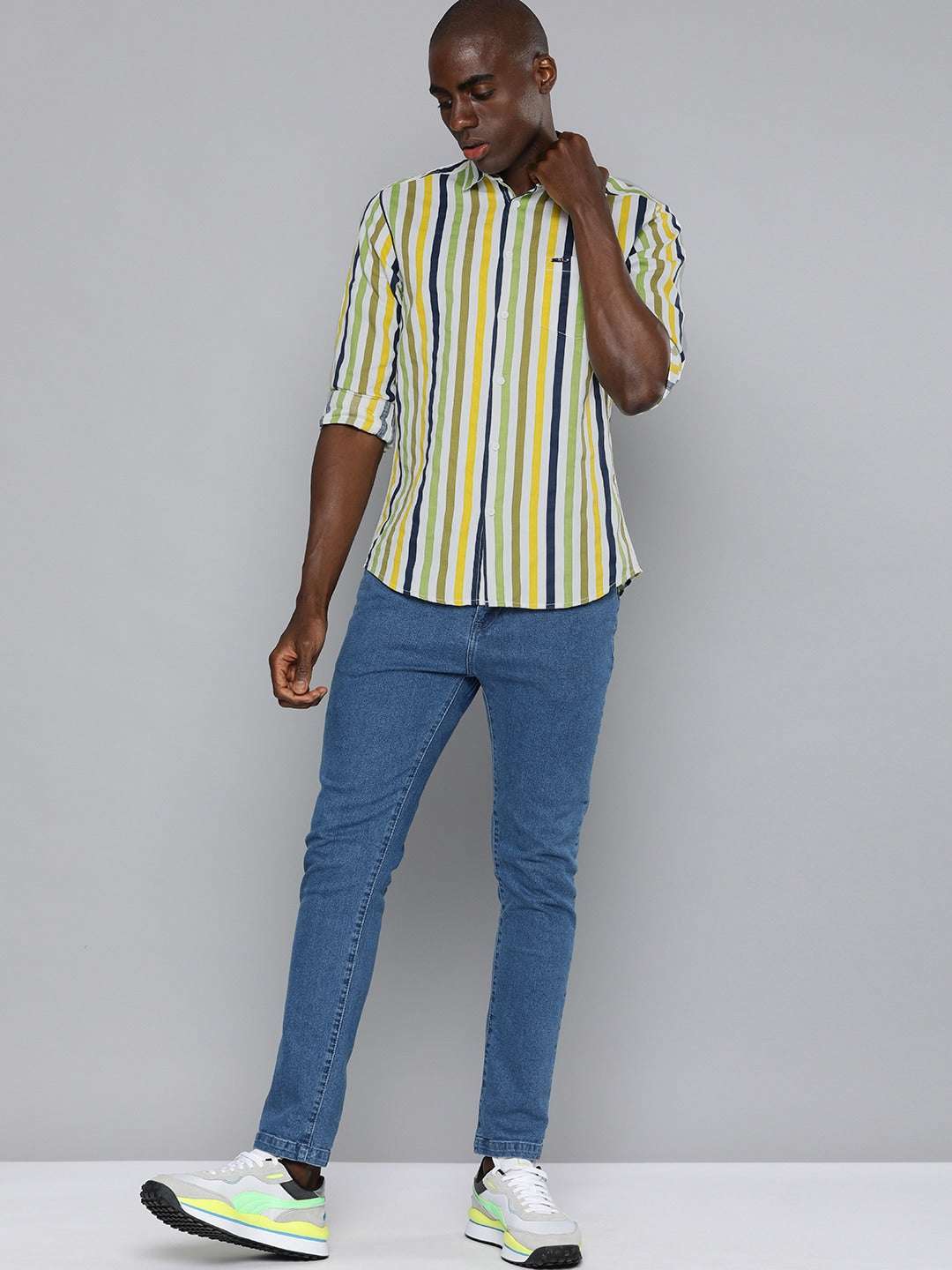 Shop Men Striped Shirt Online.