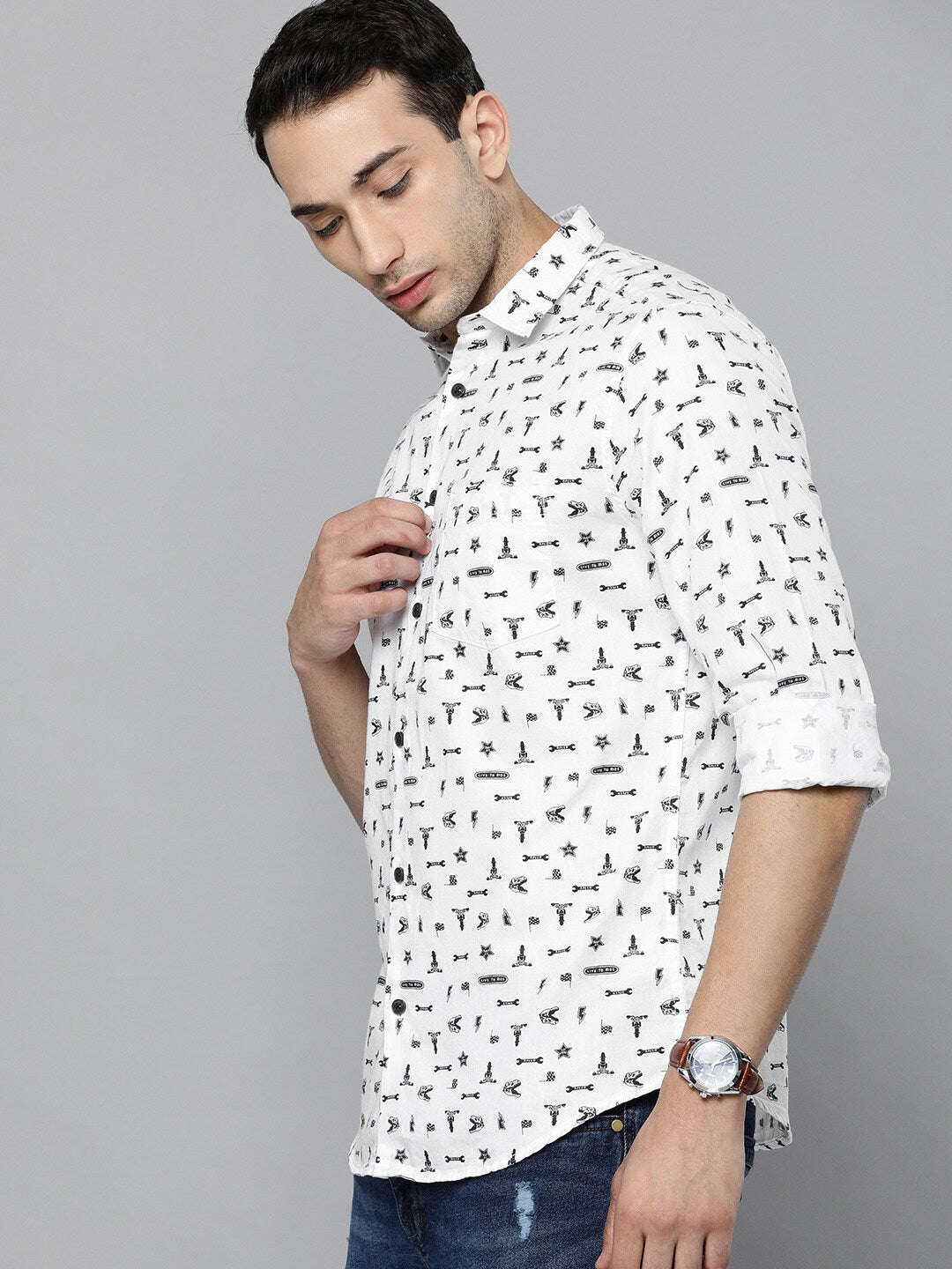 Shop Men Printed Shirt Online.