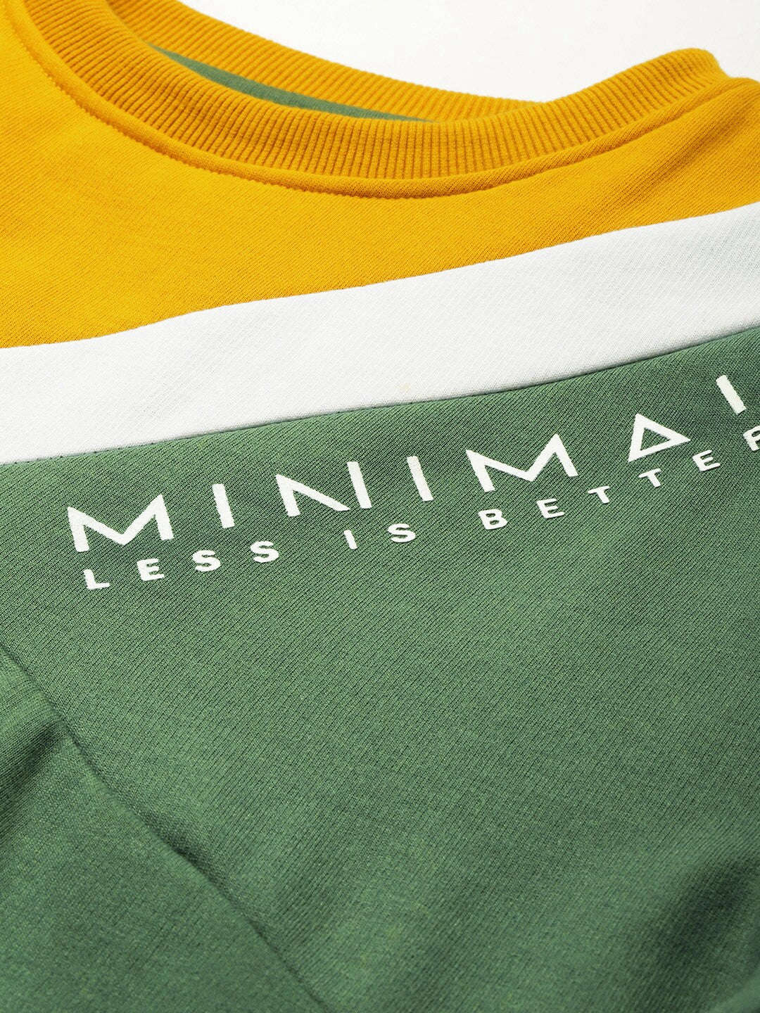 Shop Men's Colourblocked Regular Fit Sweatshirt Online.