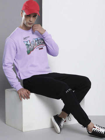 Shop Men's Printed Regular Fit Sweatshirt Online.