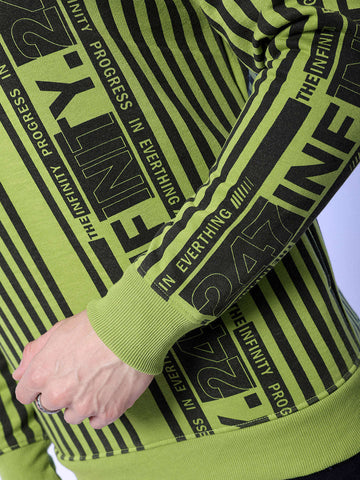 Shop Men's Striped Regular Fit Sweatshirt Online.