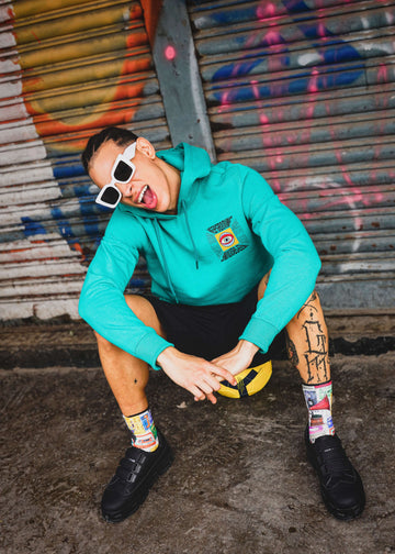 Shop Men's Back Printed Regular Fit Sweatshirt Online.