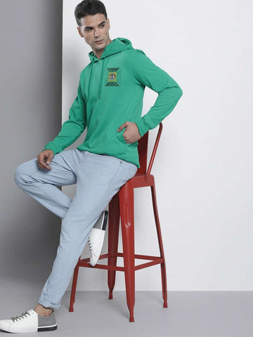 Shop Men's Back Printed Regular Fit Sweatshirt Online.