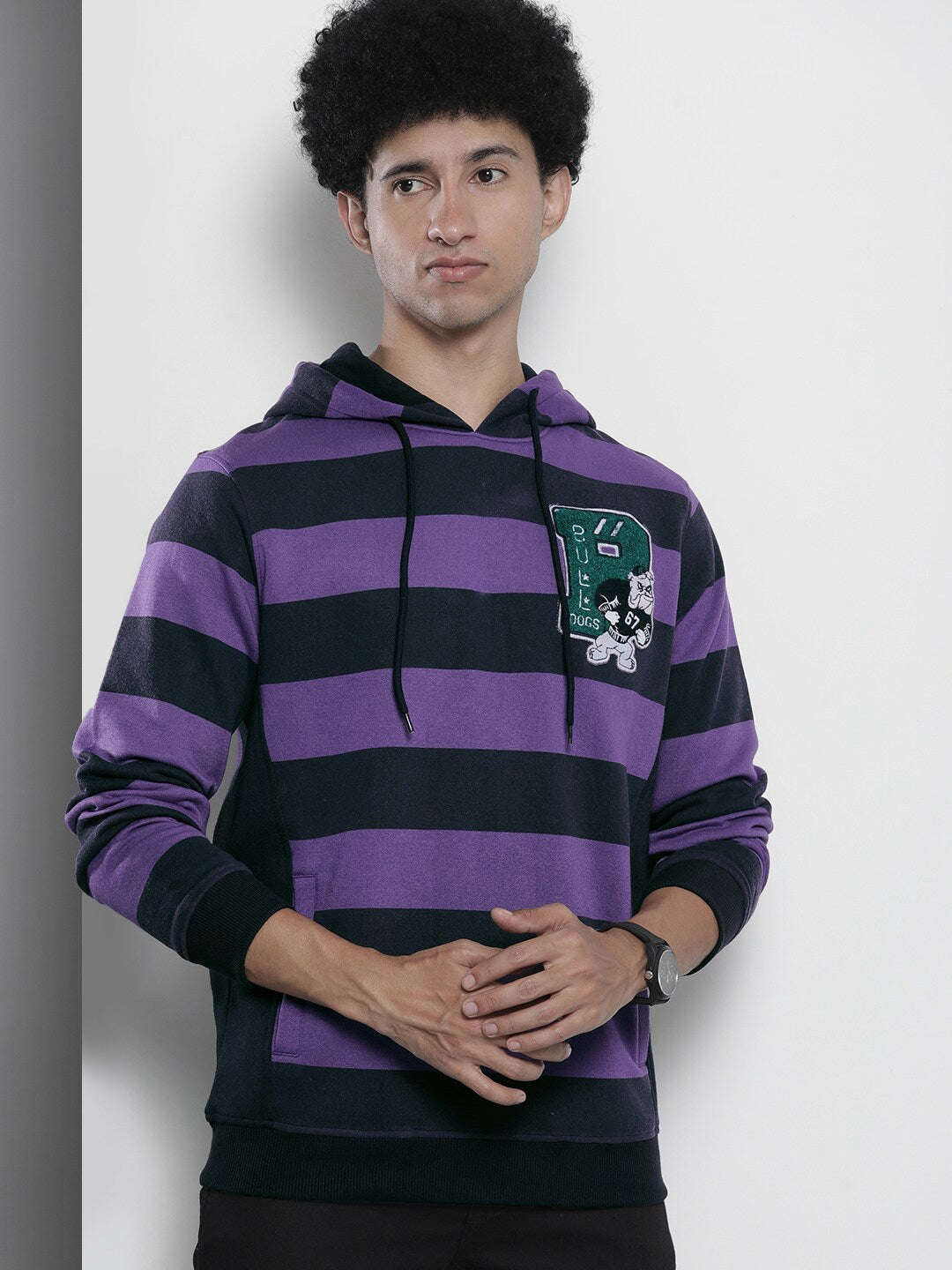 Men's Striped Regular Fit Sweatshirt