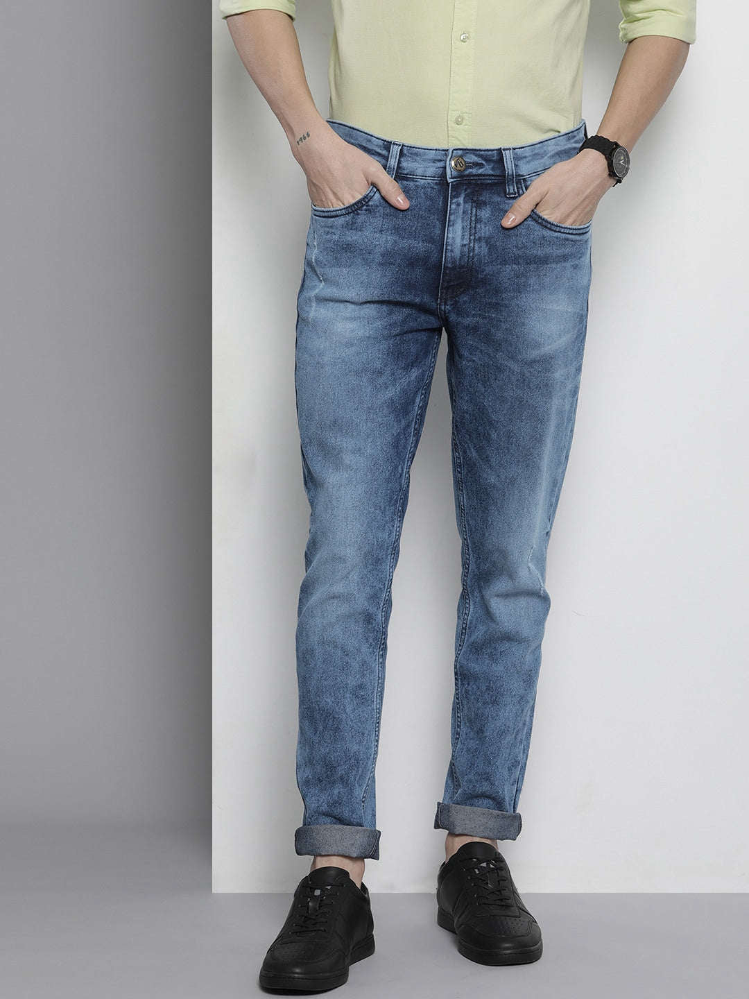 Shop Men Solid Jeans Online.