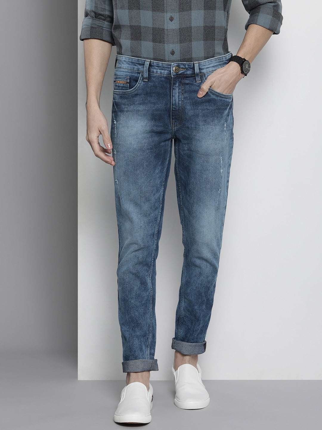 Shop Men Solid Jeans Online.