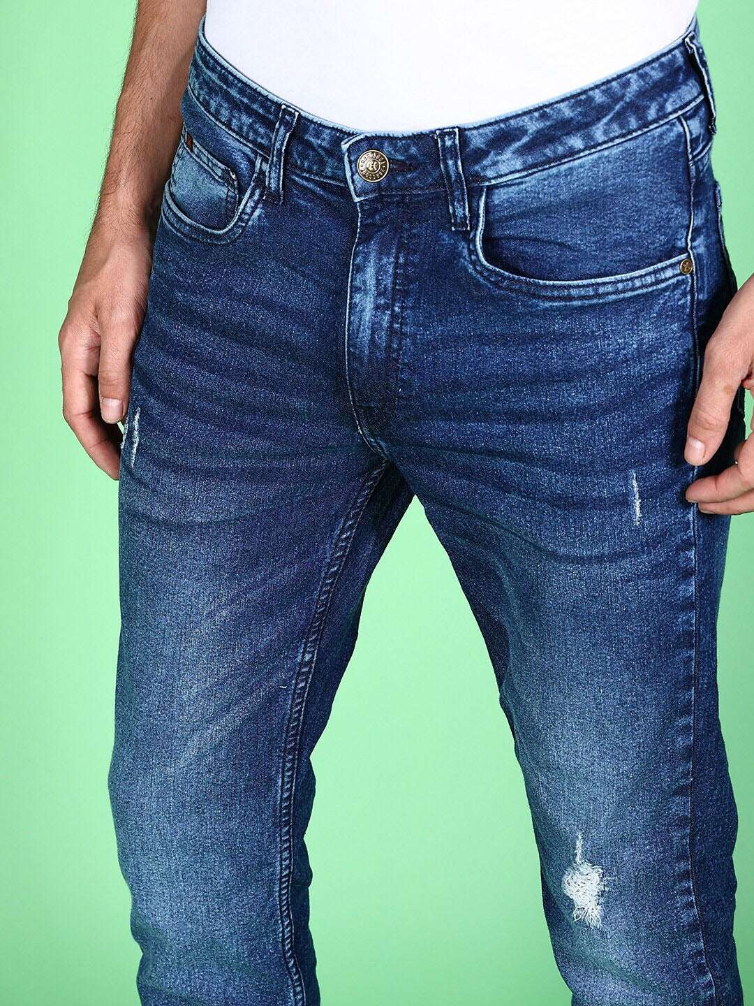 Shop Men Distressed Jeans Online.