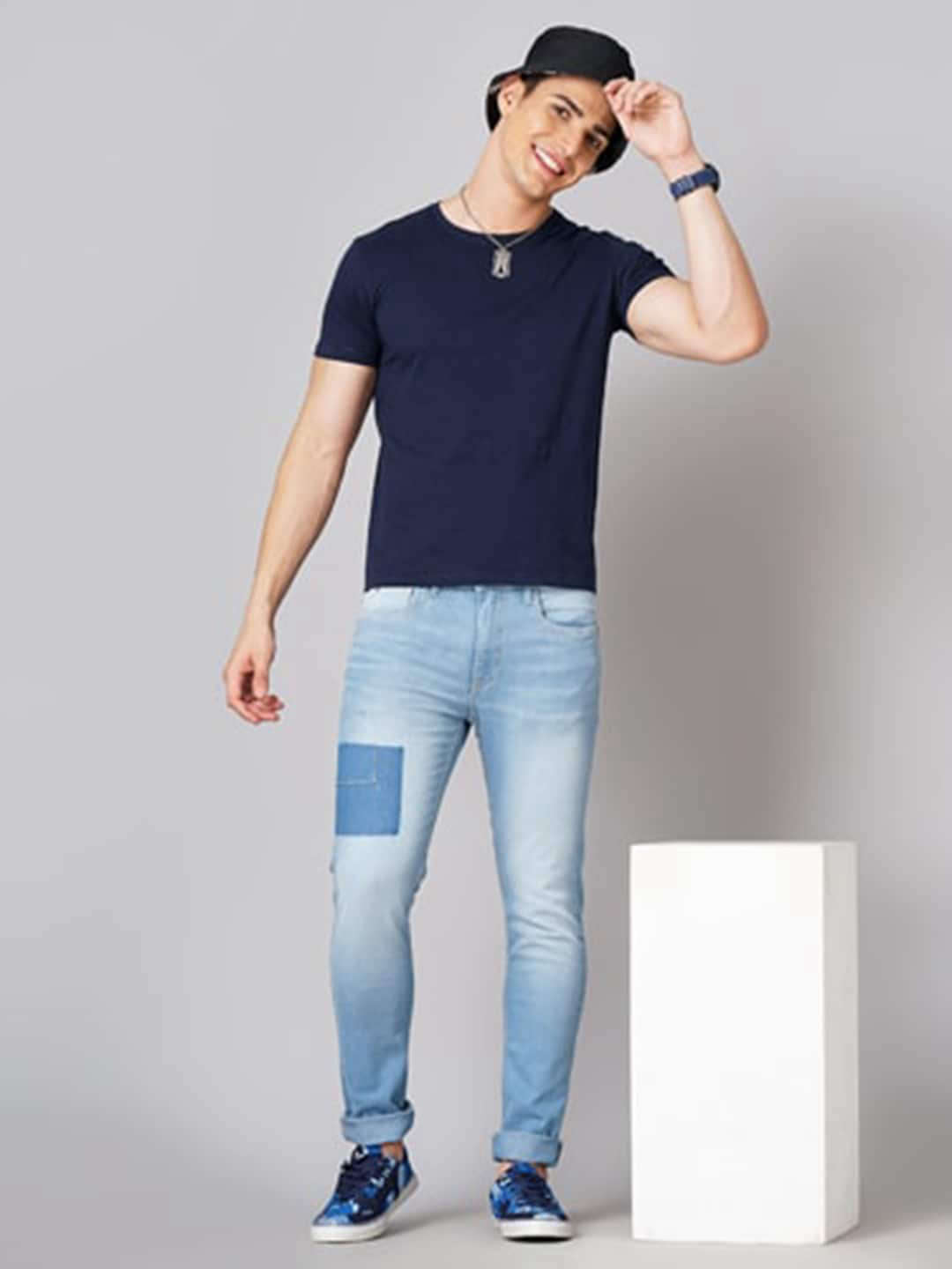 Shop Men Distressed Jeans Online.