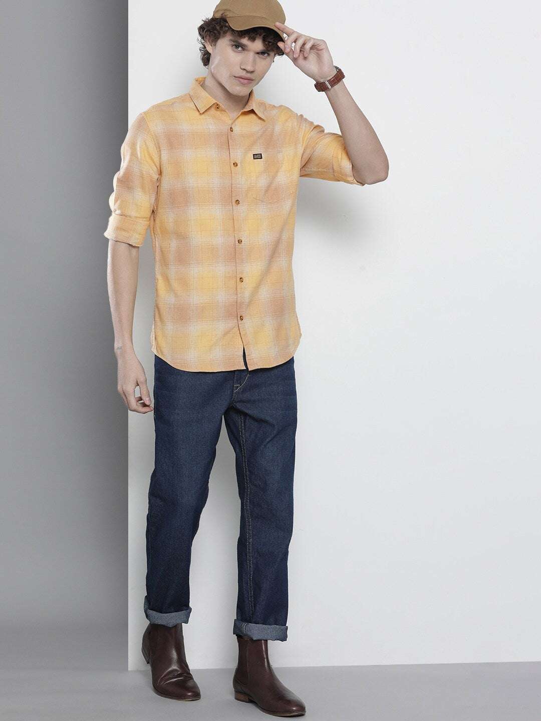 Shop Men Checkered Shirt Online.