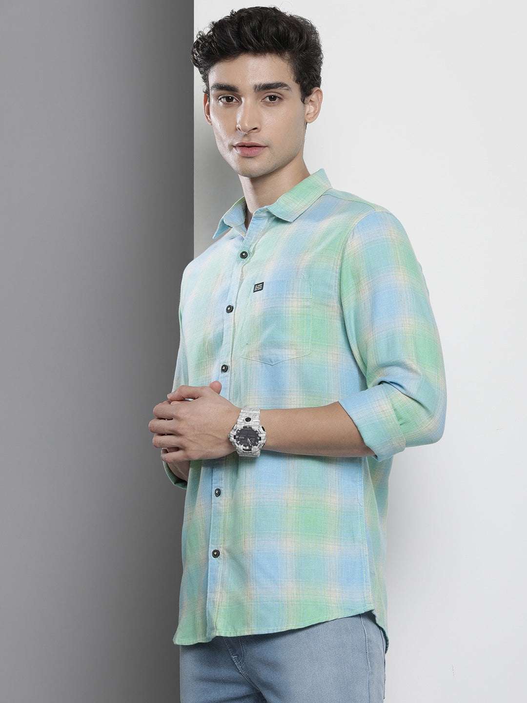 Shop Men Checkered Shirt Online.