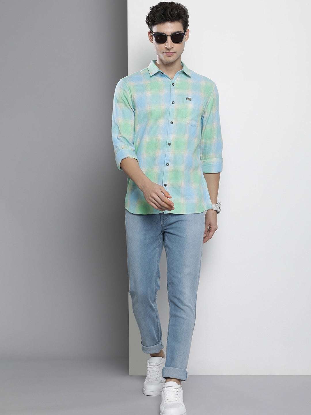 Shop Men Checkered Shirt Online.