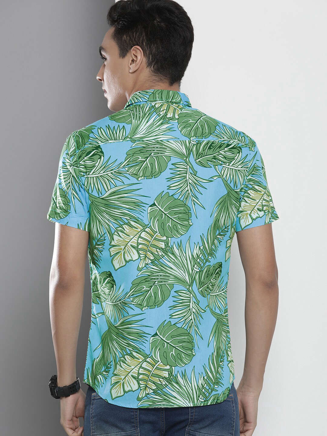 Shop Men Tropical Printed Shirt Online.