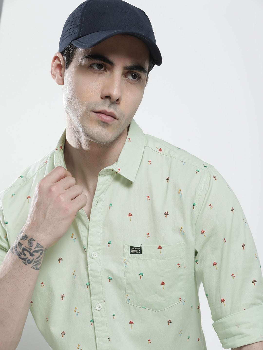 Shop Men Conversational Printed Shirt Online.