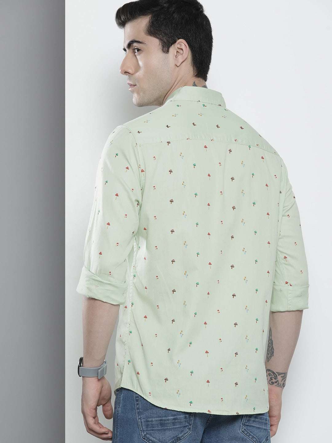 Shop Men Conversational Printed Shirt Online.