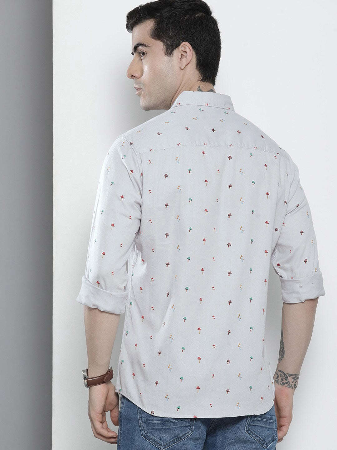 Shop Men Conversational Printed Shirt Online.