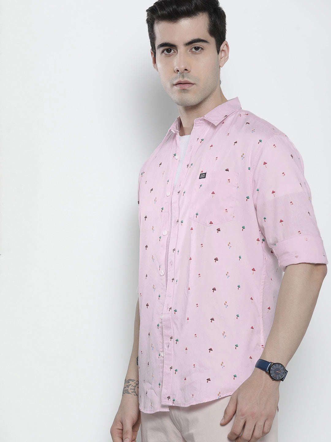 Shop Men Conversational Printed Shirt Online.