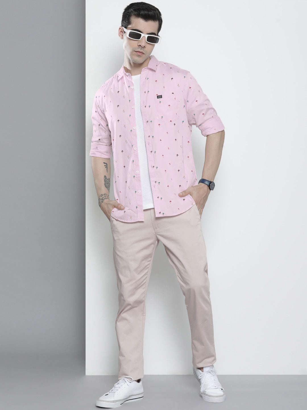 Shop Men Conversational Printed Shirt Online.