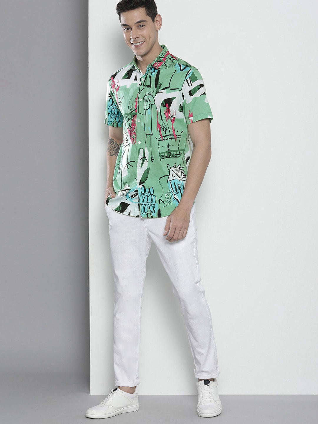 Shop Men Printed Shirt Online.