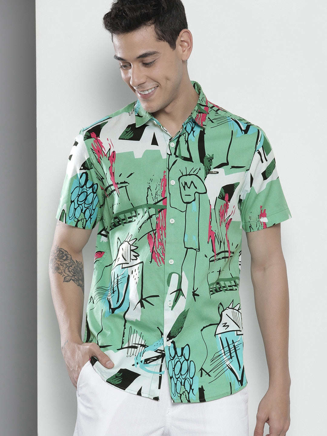 Shop Men Printed Shirt Online.