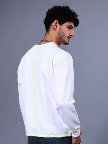 Shop Men's Solid Relaxed Fit Sweatshirt Online.