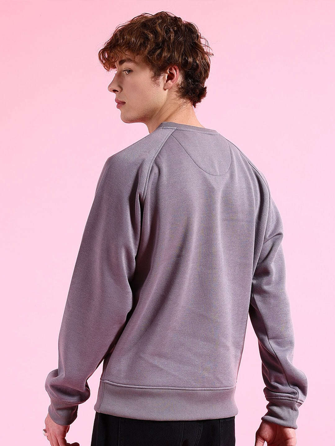 Shop Men's Solid Oversized Sweatshirt Online.