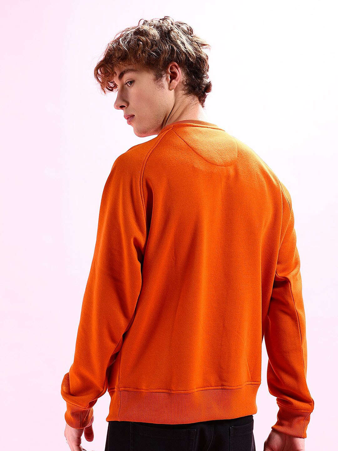 Shop Men's Solid Oversized Sweatshirt Online.