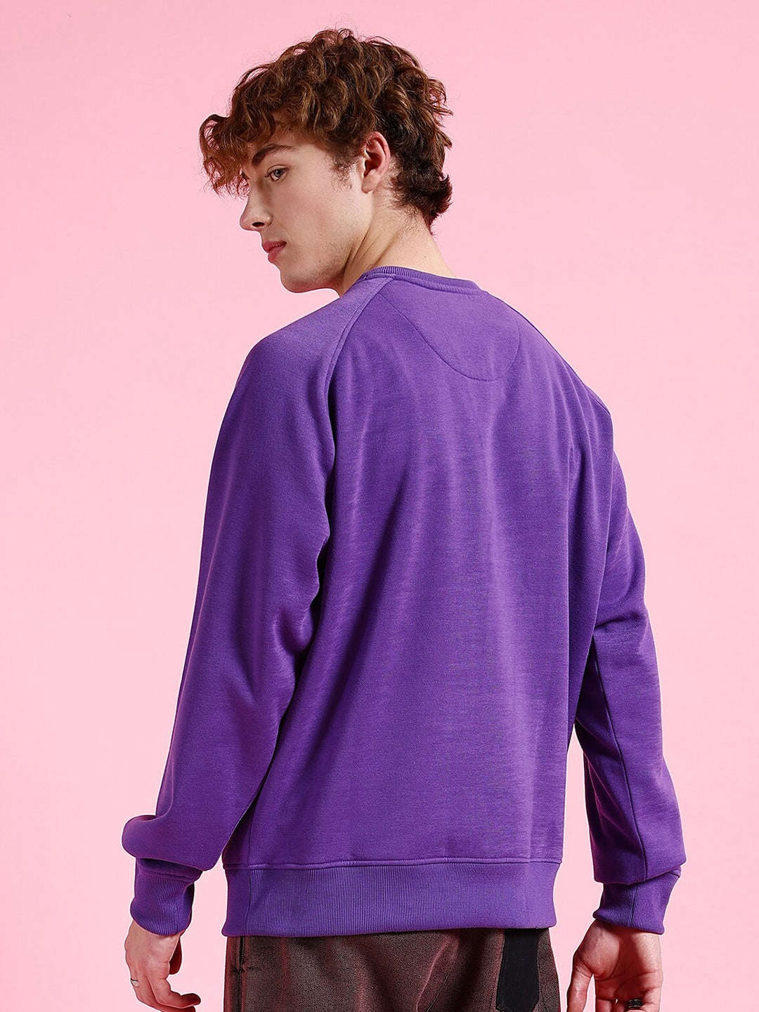 Shop Men's Solid Oversized Sweatshirt Online.