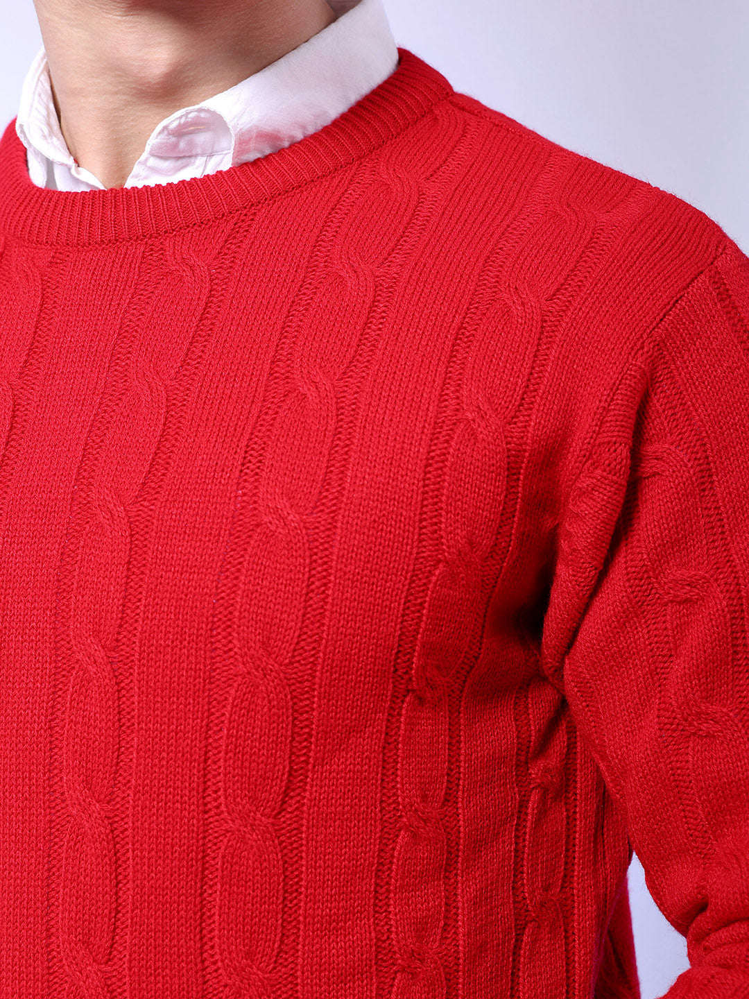 Shop Men's Knitted Regular Fit Sweater Online.