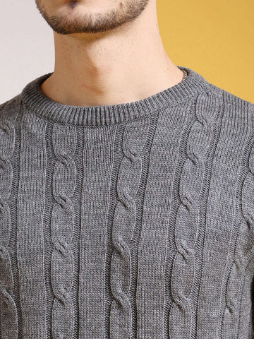 Shop Men's Knitted Regular Fit Sweater Online.
