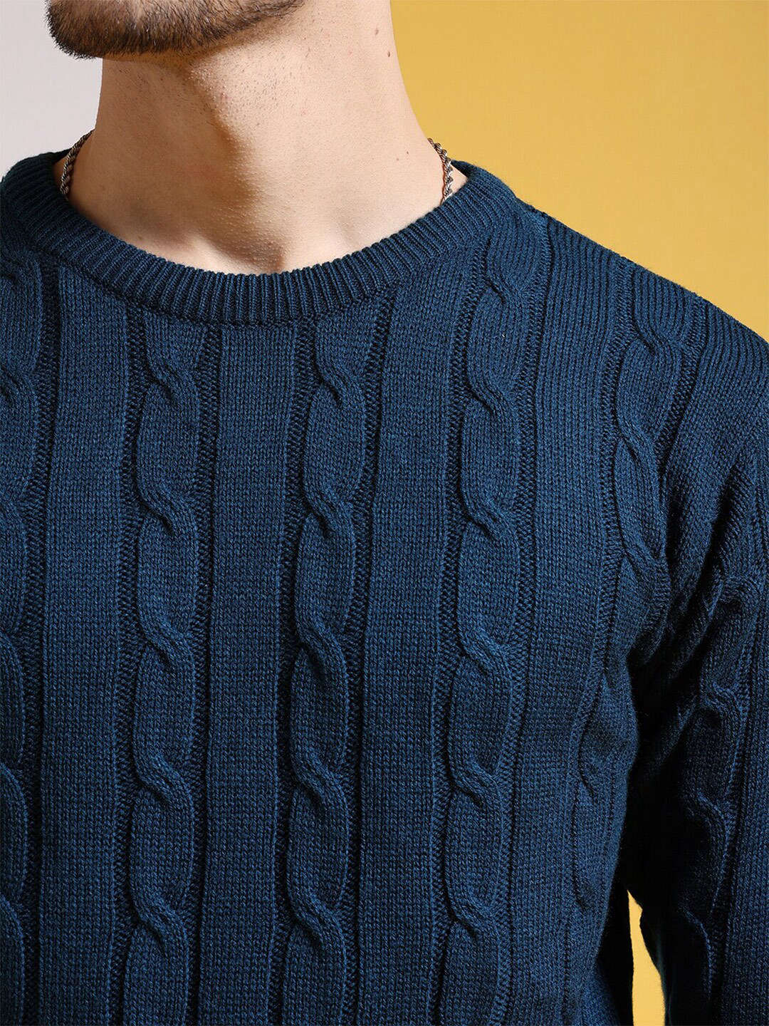 Shop Men's Knitted Regular Fit Sweater Online.