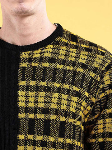 Shop Men's Checked Oversized Sweater Online.