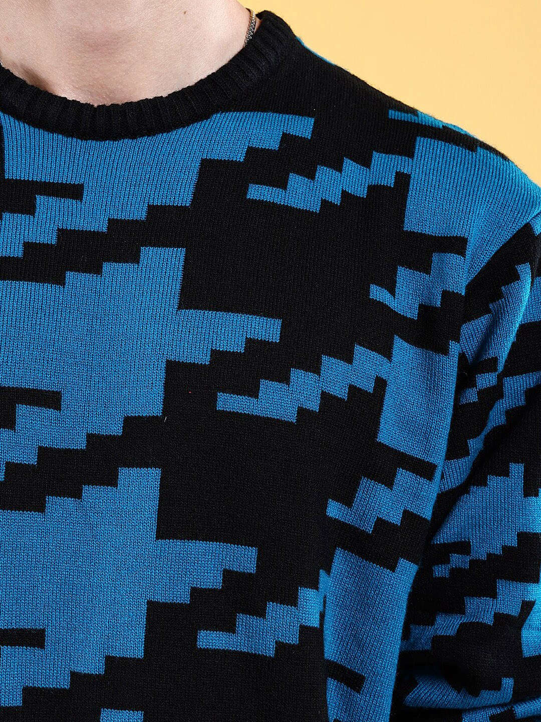 Shop Men's Printed Oversized Sweater Online.