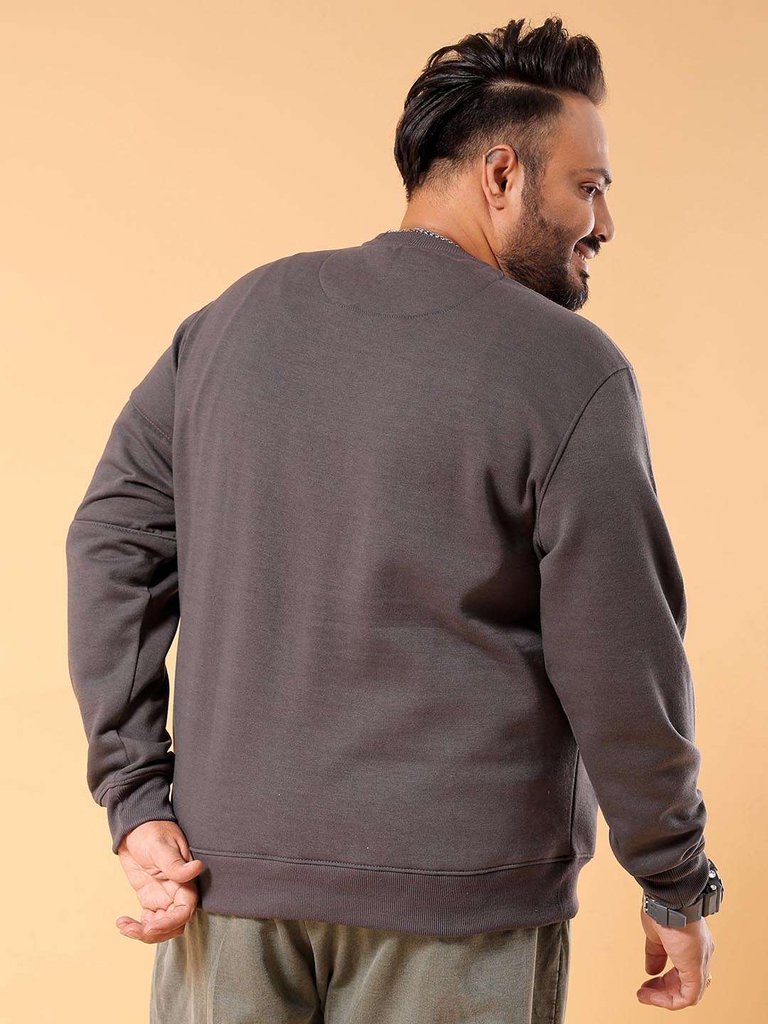 Shop Men's Solid Plus Size Sweatshirt Online.