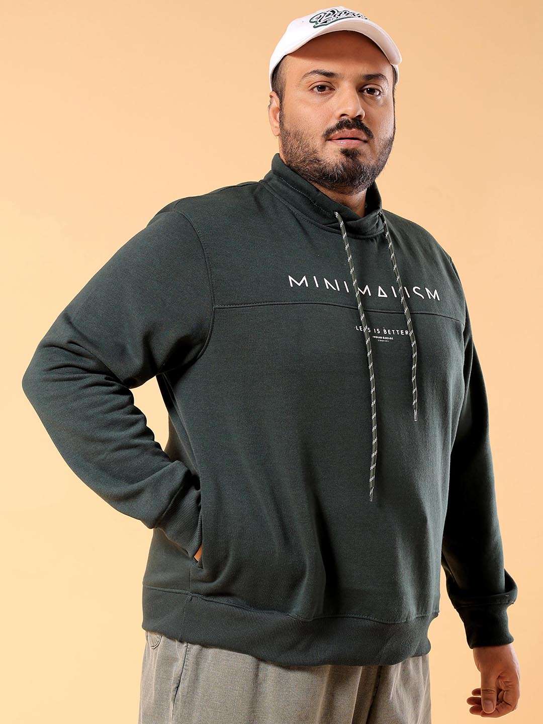 Shop Men's Typographic Printed Plus Size Sweatshirt Online.