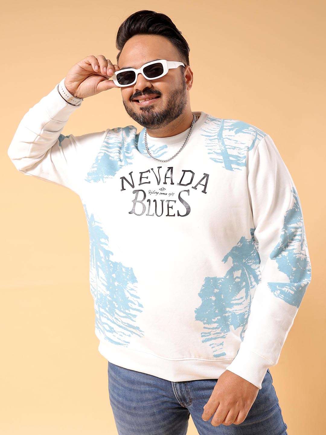 Shop Men's Printed Plus Size Sweatshirt Online.