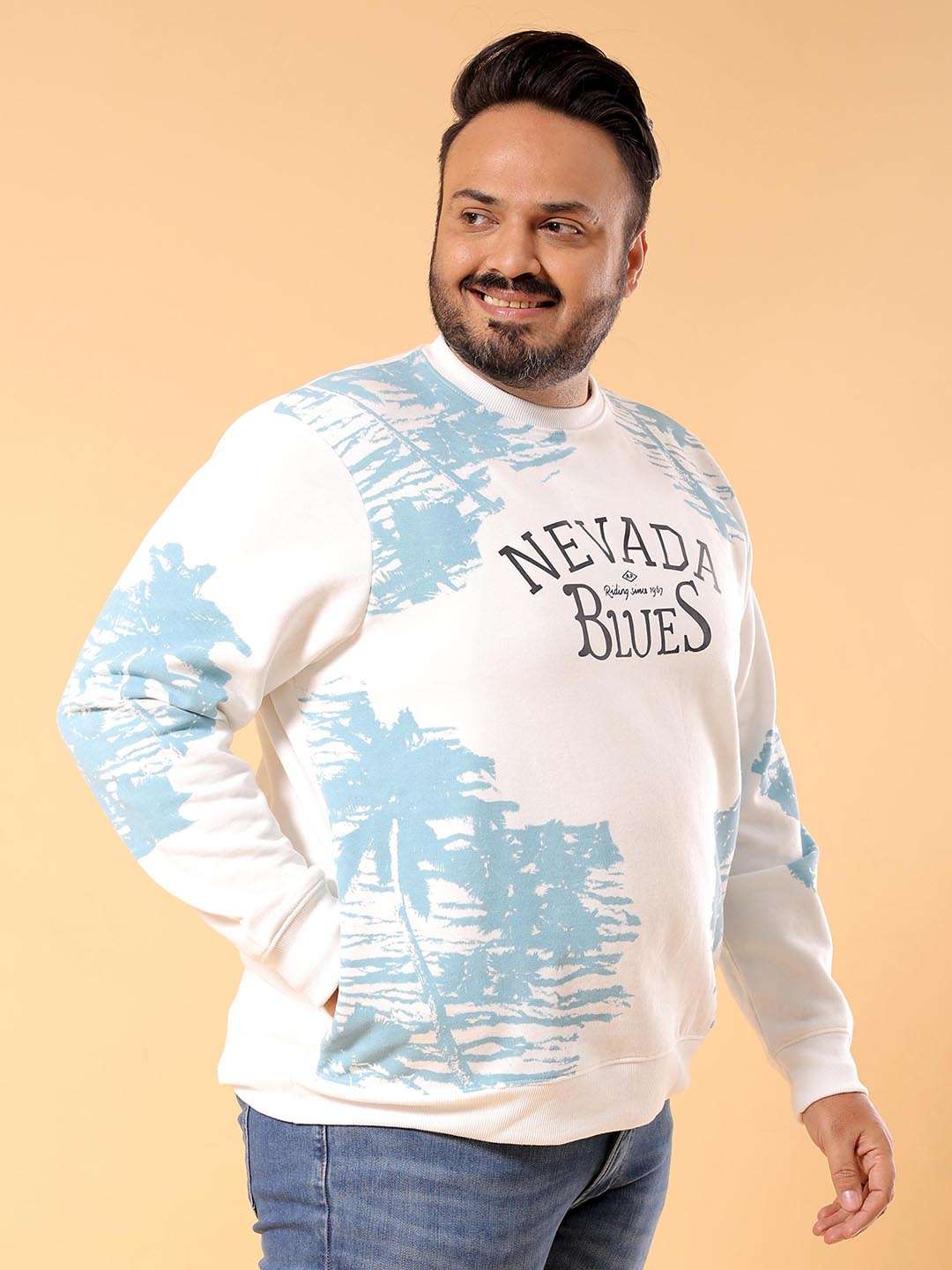 Shop Men's Printed Plus Size Sweatshirt Online.