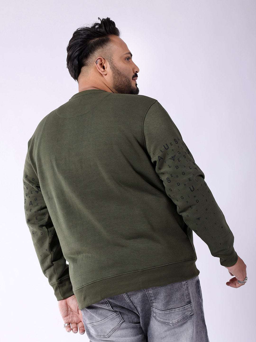 Shop Men's Printed Plus Size Sweatshirt Online.