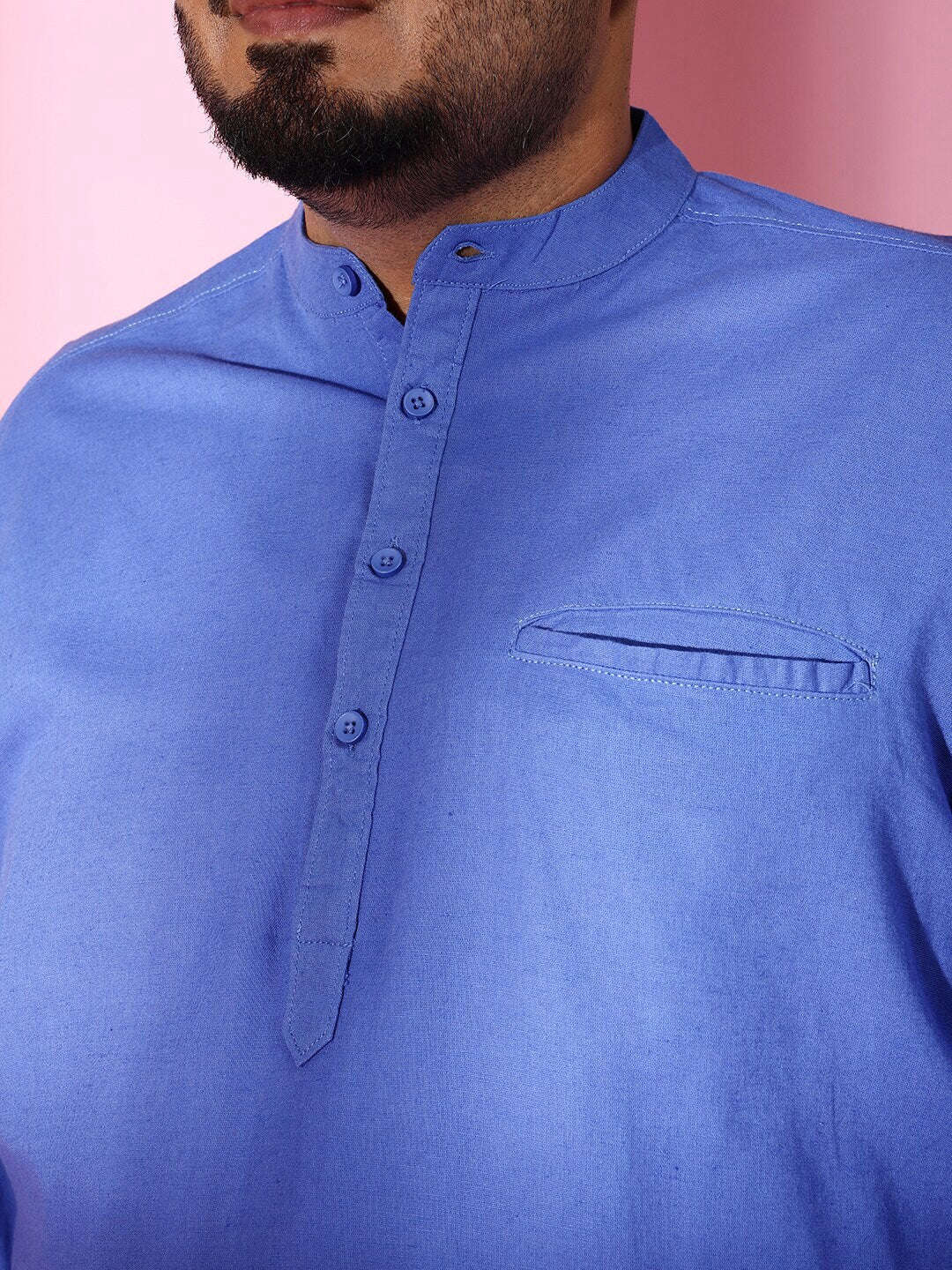 Shop Men Plus Size Linen Kurta Online.