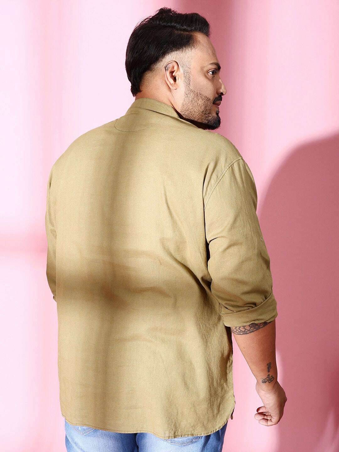 Shop Men Plus Size Linen Kurta Online.