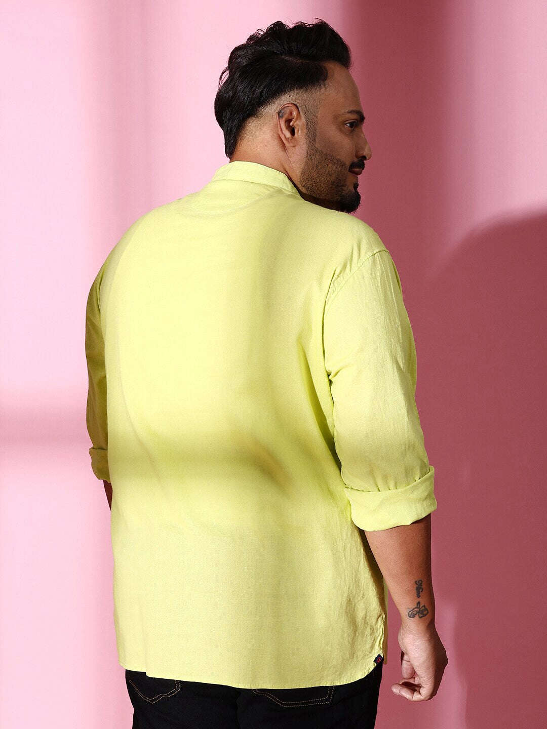 Shop Men Plus Size Linen Kurta Online.