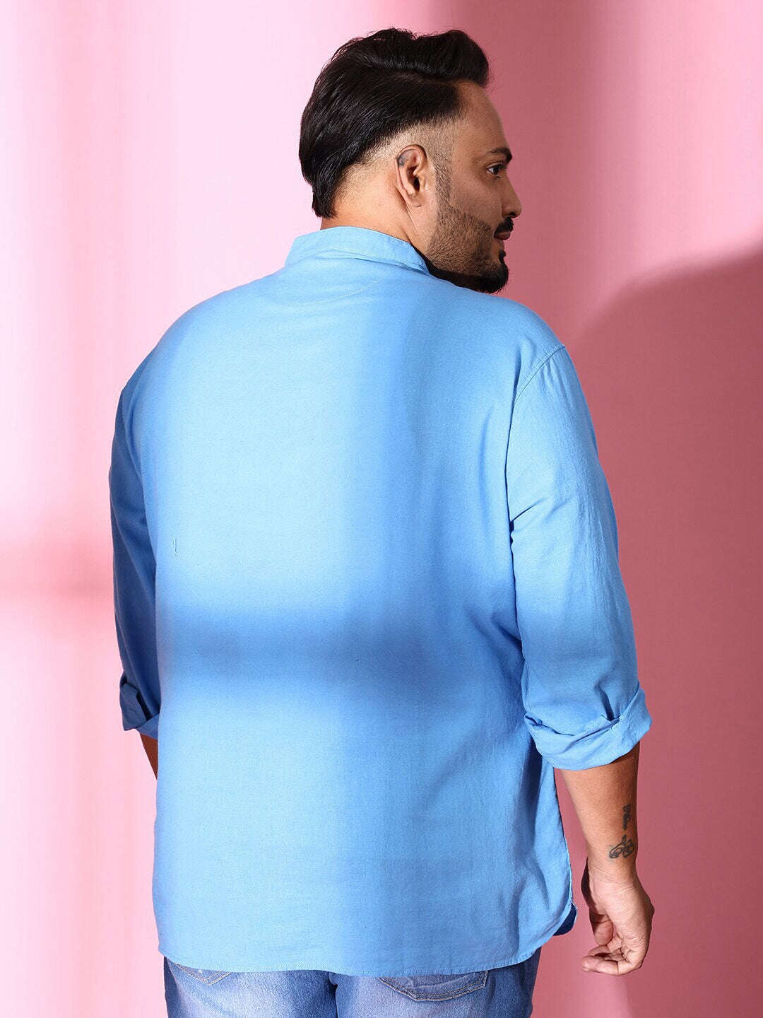 Shop Men Plus Size Linen Kurta Online.