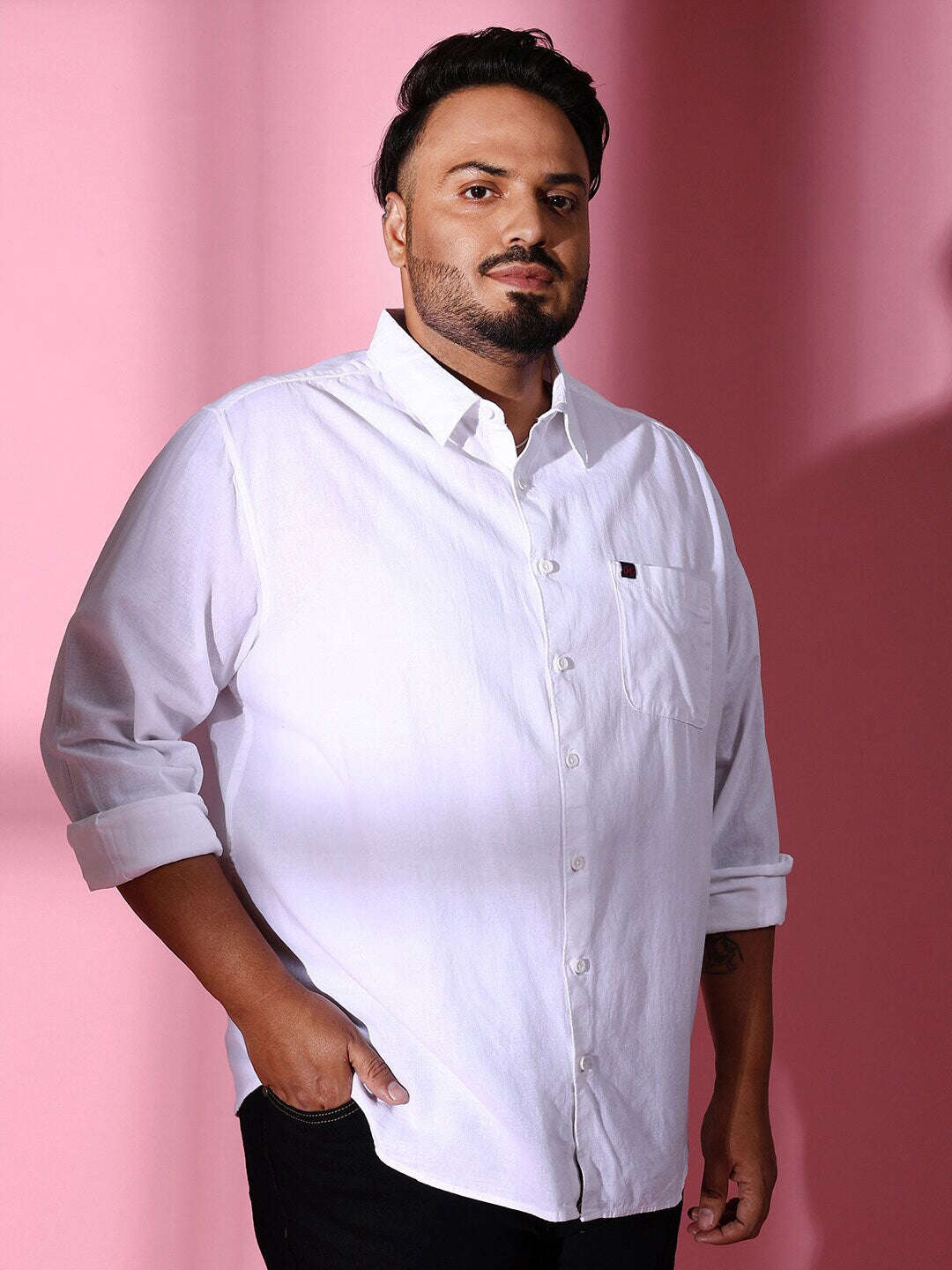 Shop Men Plus Size Linen Kurta Online.