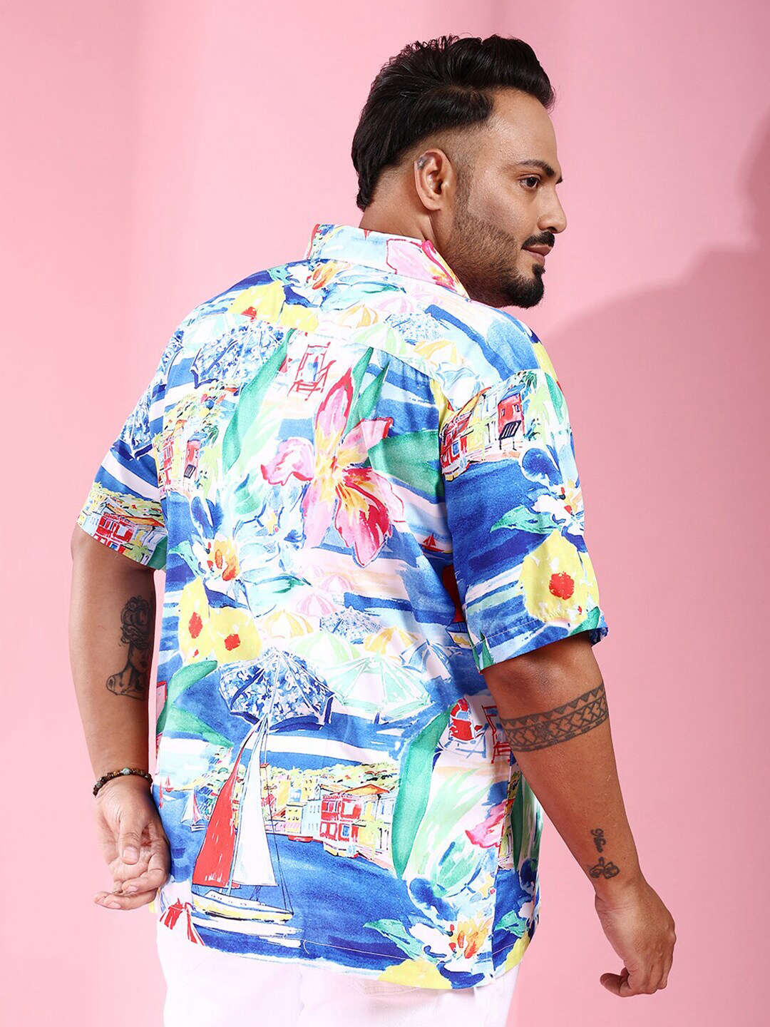 Shop Men Plus Size Printed Shirt Online.