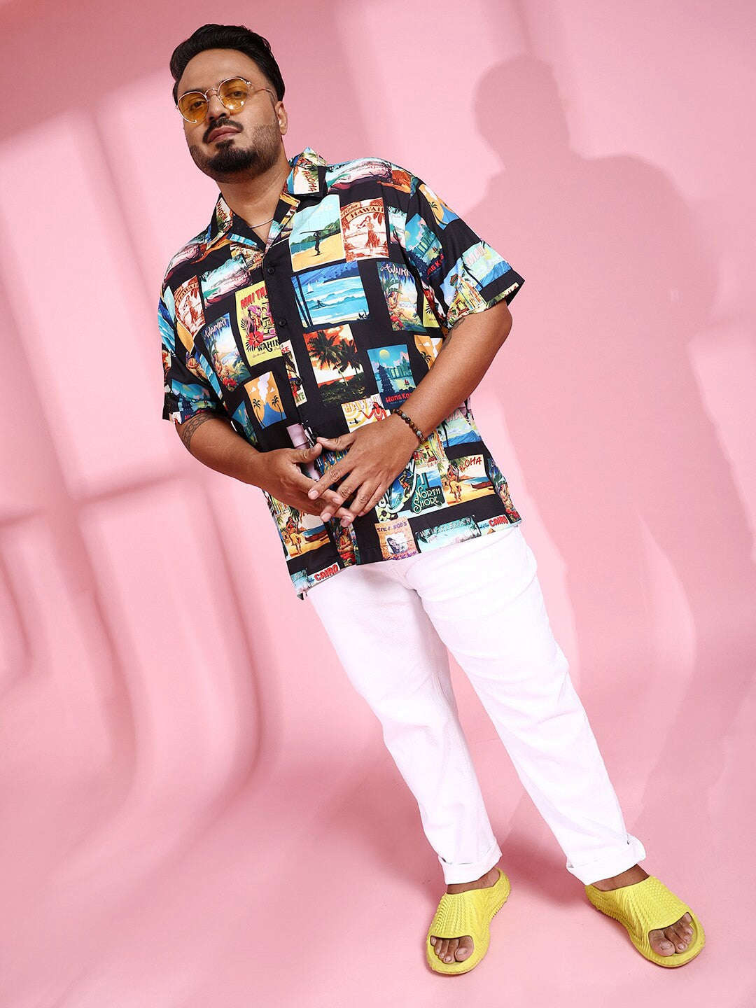 Shop Men Plus Size Printed Shirt Online.