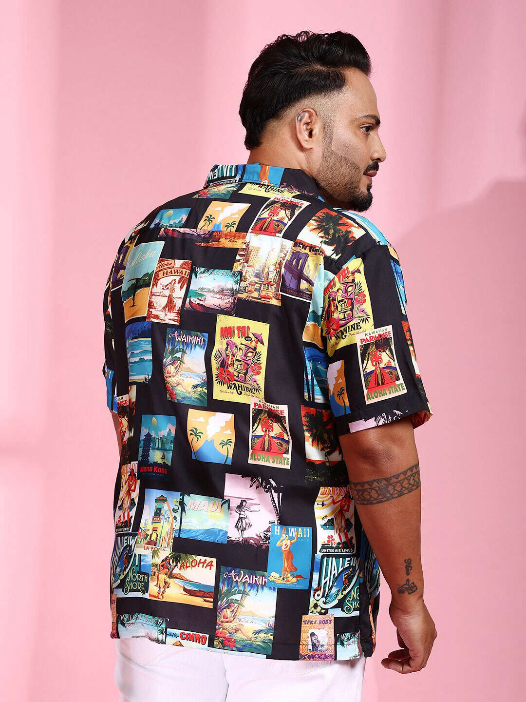 Shop Men Plus Size Printed Shirt Online.