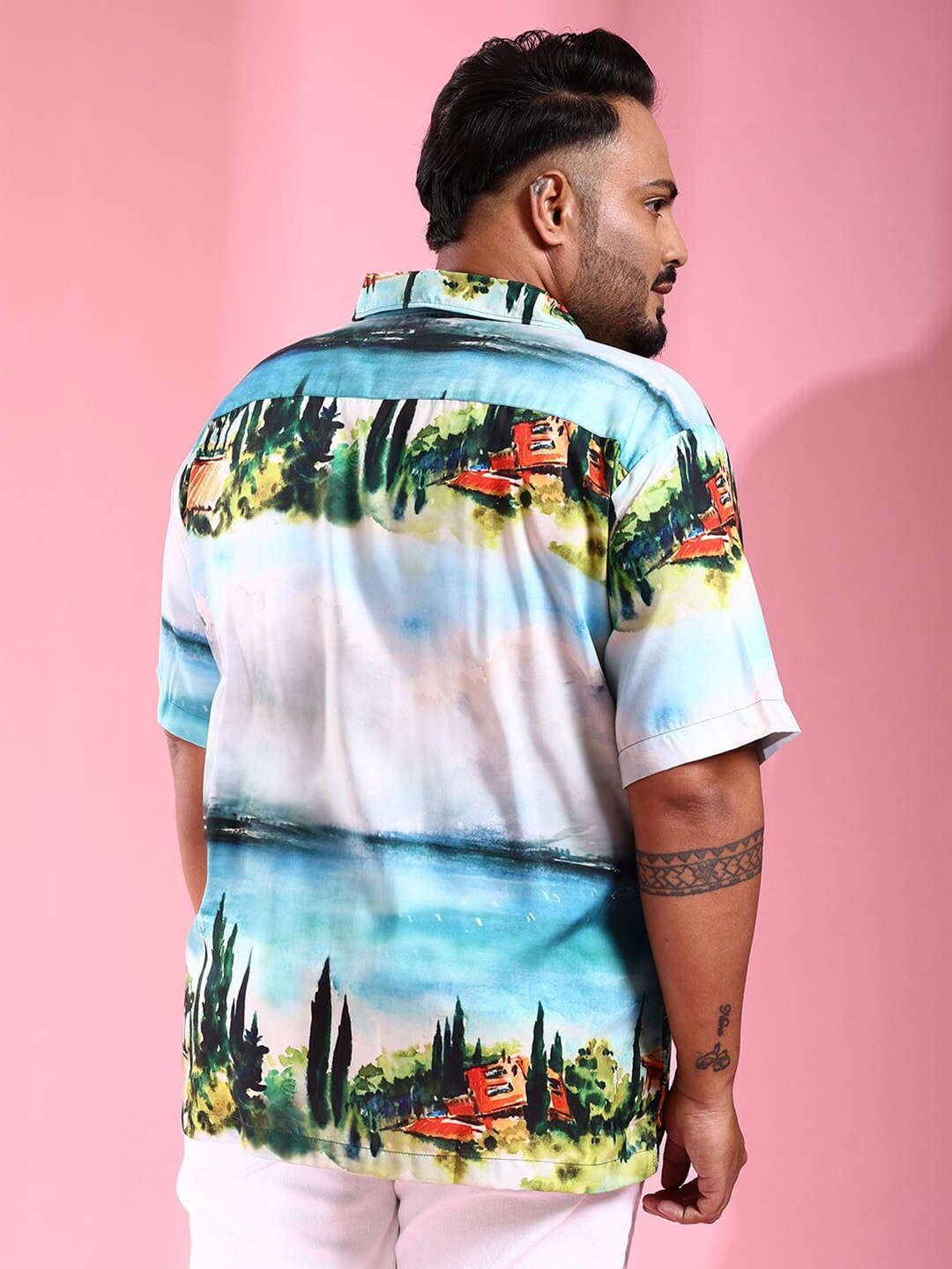 Shop Men Plus Size Printed Shirt Online.