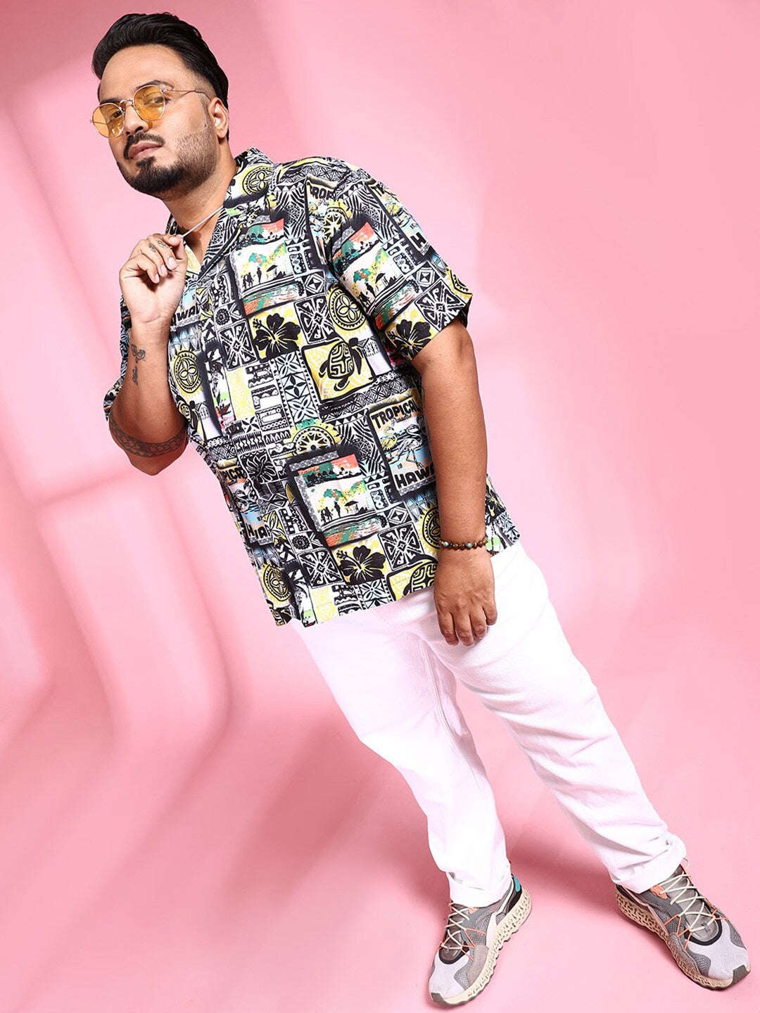 Shop Men Plus Size Printed Shirt Online.