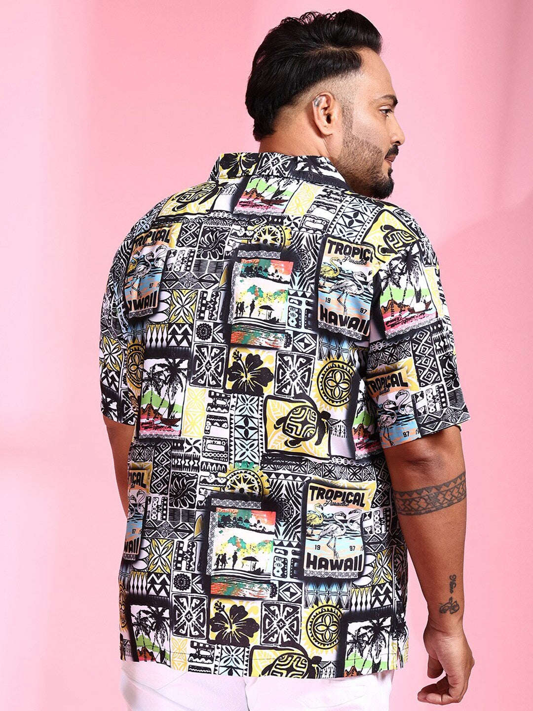 Shop Men Plus Size Printed Shirt Online.