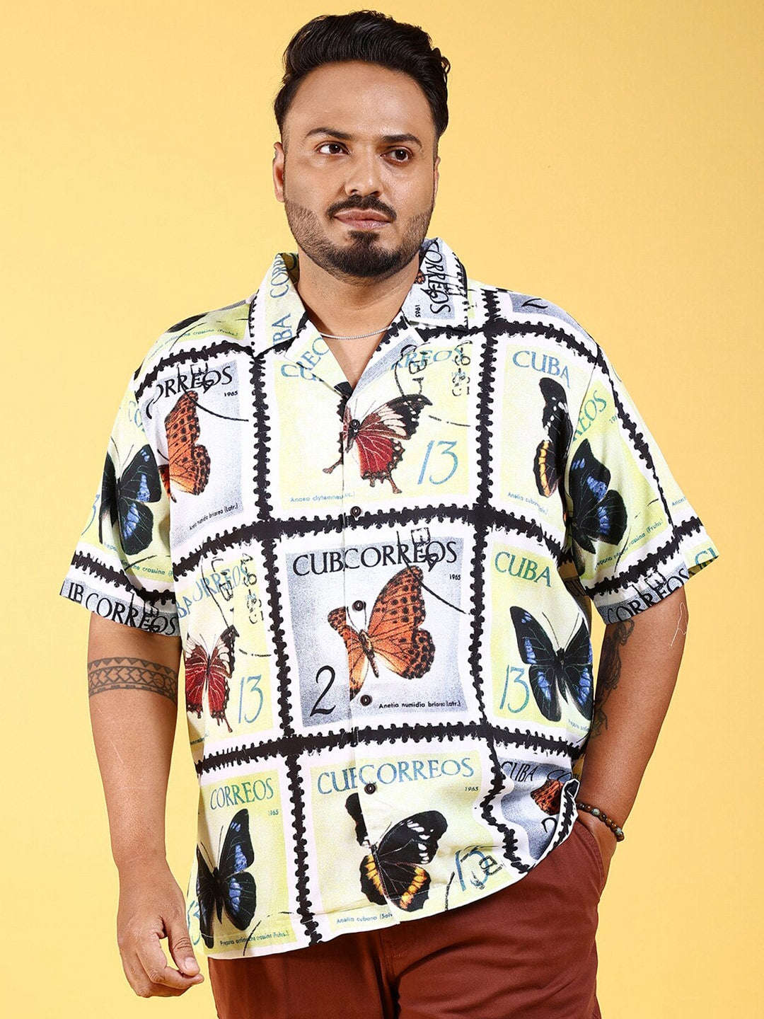 Shop Men Plus Size Printed Shirt Online.