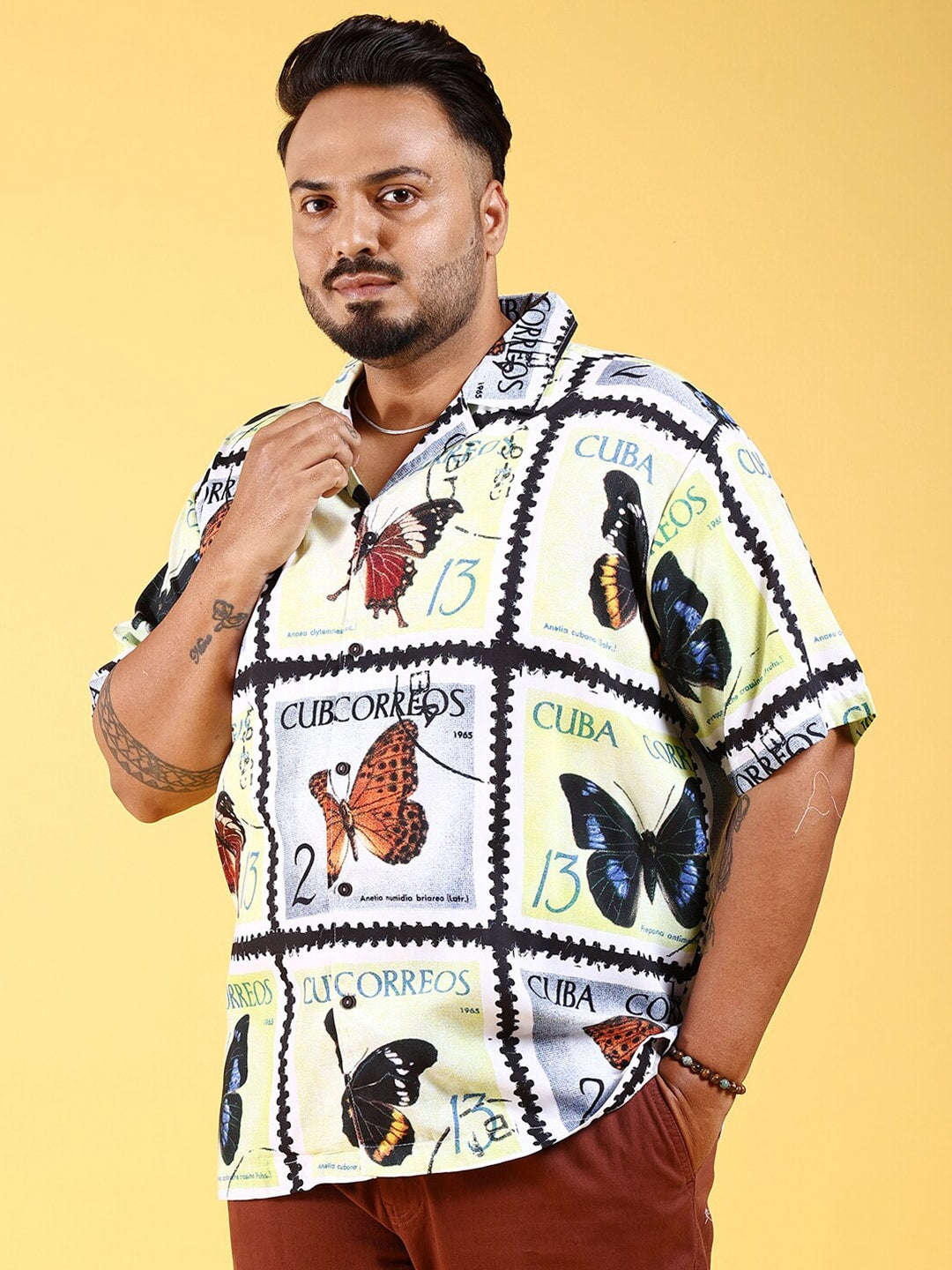 Shop Men Plus Size Printed Shirt Online.